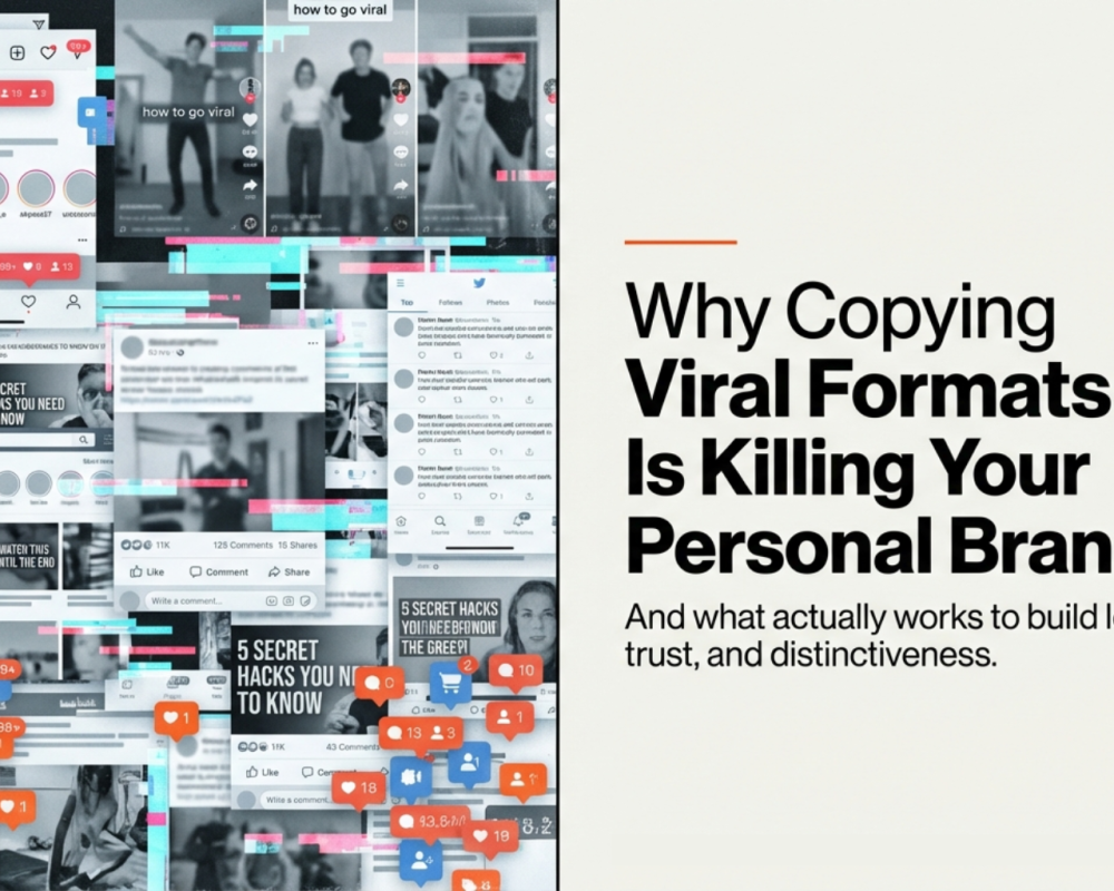 Why Copying Viral Formats Is Killing Your Personal Brand
